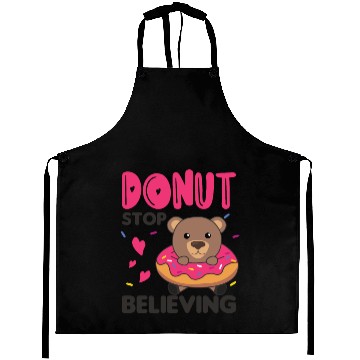Discover Sweet Bear Funny Animals In Donut Pink Aprons