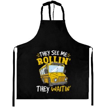 Discover Funny School Bus Driver Aprons