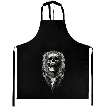 Discover skull and goat Tattoo Aprons