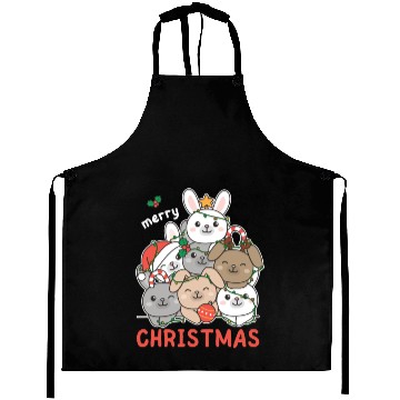 Discover Bunny Christmas Tree Merry Christmas Aprons