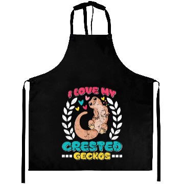 Discover Reptile Lover Lizard Collector Crestie Crested Aprons