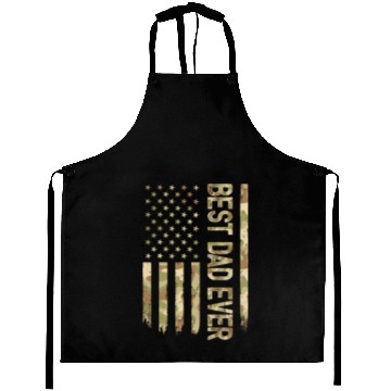 Discover Best Dad Ever Us American Flag Camo Father s Day Aprons