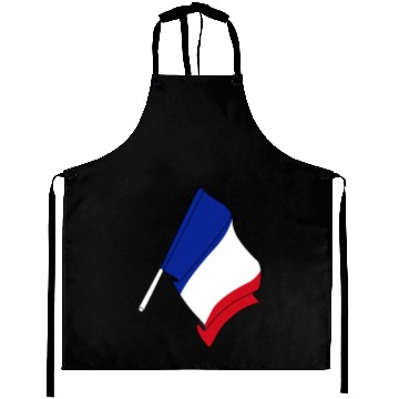 Discover France flag Aprons