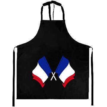 Discover Crossed two flags France Aprons