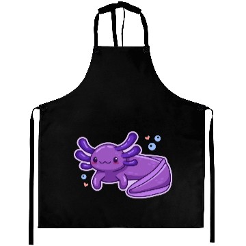 Discover Lavender Axolotl Design for Axolotl Lovers Aprons