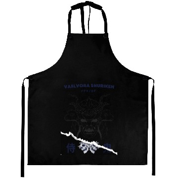 Discover Demon Oni Samurai Vaelvora Aprons
