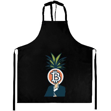 Discover Bitcoin Head Meme Aprons