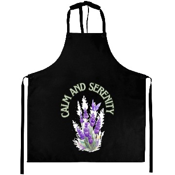 Discover Calm And Serenity Aprons, lavender flower of calm