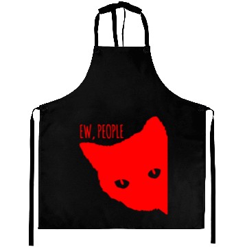 Discover Funny Cat Ew People Aprons