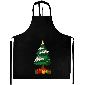 Discover Merry Christmas Tree with Surprise Presents Boxes Aprons