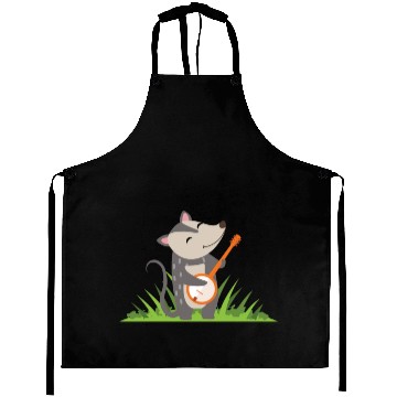 Discover Possum Guitar Kids Cute Aprons