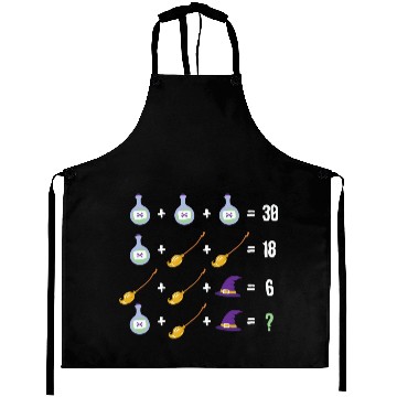 Discover Math Teacher Halloween Day Aprons