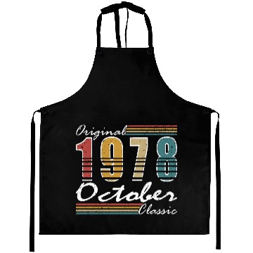 Discover 1978 vintage birthday year of birth 1978 gift Aprons