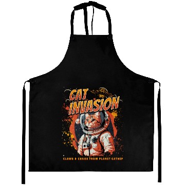 Discover Cat Invasion From Planet Catnip Aprons
