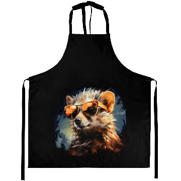 Discover Cute Hedgehog with Sunglasses Gift Aprons