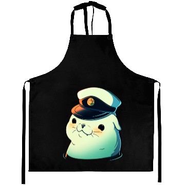 Discover Seal Sailor Cap Boat Captain Cap Boating Seal Aprons