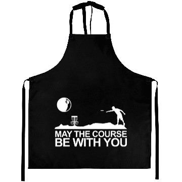 Discover May The Course Be With You Frisbee Golf Aprons