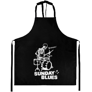 Discover Sunday Blues - White Ink Aprons