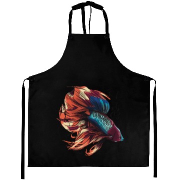 Discover Beta Fish Illustration Aprons