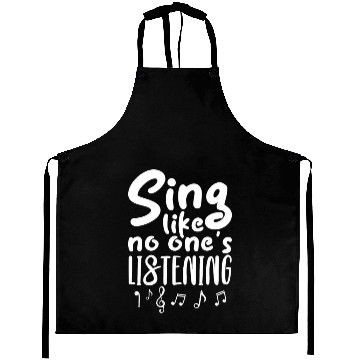 Discover Sing Like No One's Listening Aprons