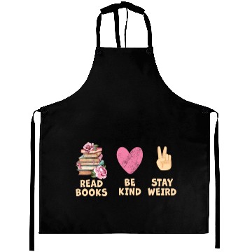 Discover Read Books Be Kind Stay Weird Reading Aprons