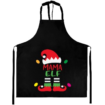Discover Merry Christmas mama elf Aprons