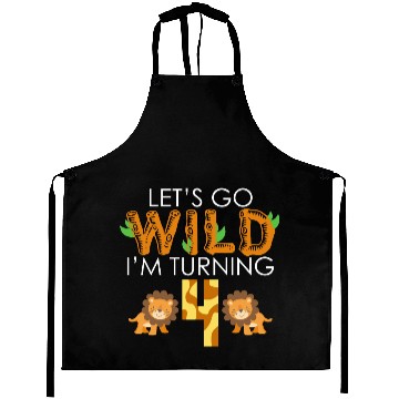 Discover TURNING 4 BIRTHDAY Aprons