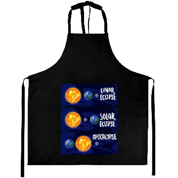 Discover Lunar Eclipse Solar Apocalypse Astrology Science Aprons