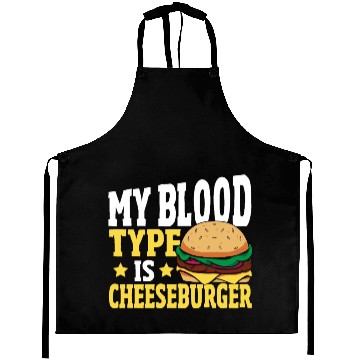 Discover Hamburger Cheese My Blood Type Is Cheeseburger Aprons