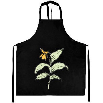 Discover Yellow Orchid Plants Lover Gift Aprons