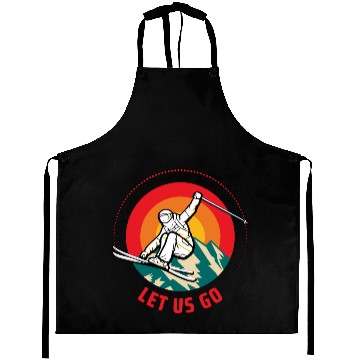 Discover "Winter Wonderland Thrills: Snowboarder's Paradise Aprons