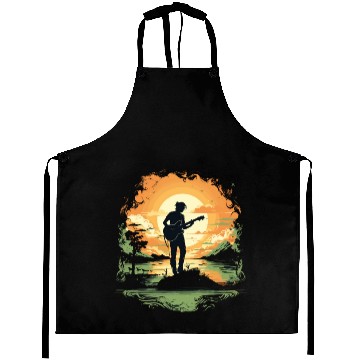 Discover Guitarist Guitar - Guitar Player Gift Aprons