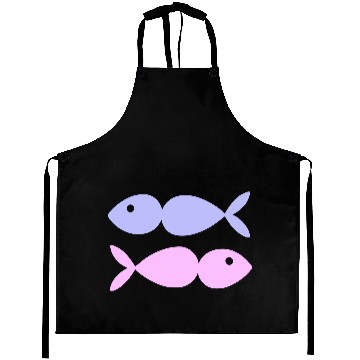 Discover Fish Design Vector Two Colors Aprons
