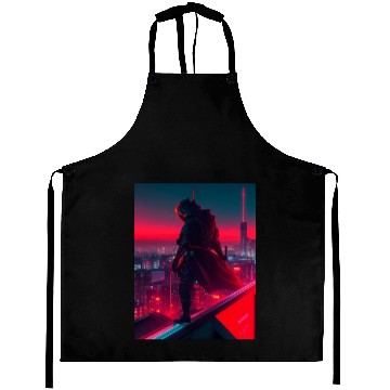 Discover NINJA IN THE NEON NIGHT Aprons
