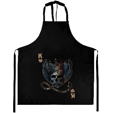 Discover Heart King Playing Card Halloween Gothic Fan Aprons