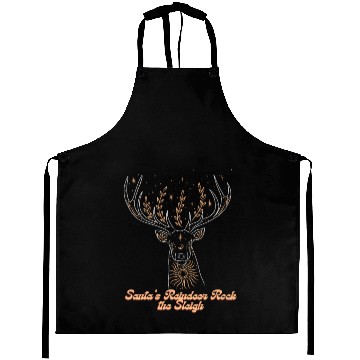 Discover Santa s Reindeer Rock the Sleigh Aprons