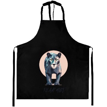 Discover Beautiful Tiger Geometric Polygon Design Aprons