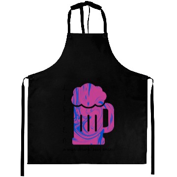 Discover cool design party funny wise saying quote Aprons