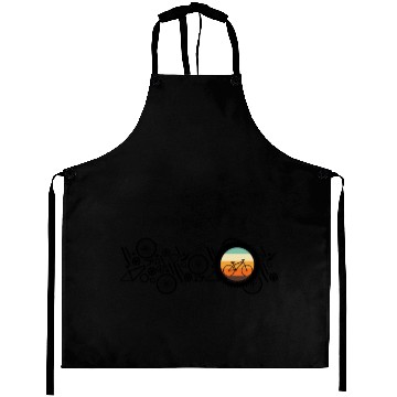 Discover Bicycle Cycling Cyclist Bike Elements Retro Aprons