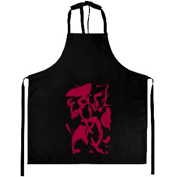 Discover Abstract Ink Pattern Aprons