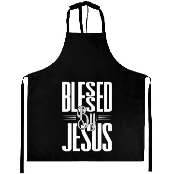 Discover Blessed By Jesus Love Jesus Christian Christmas Aprons