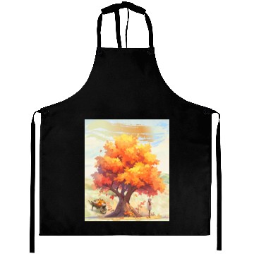 Discover "Autumn Feels - Nature's Embrace" Aprons