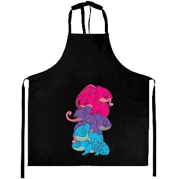 Discover Androgynous Flag Pride Lgbtq Cute Chameleon Aprons