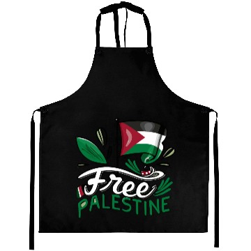 Discover I Love Free Palestine Flag Save Gaza Palestinian Aprons