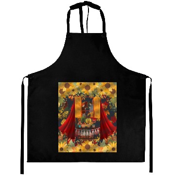 Discover "Autumn Memories on the Balcony" Aprons