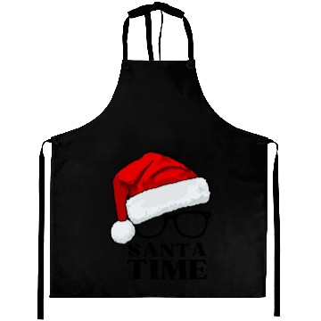 Discover SANTA TIME - Festive Santa Claus design Aprons