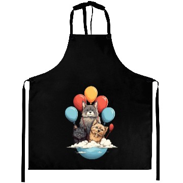 Discover Cats, Dogs & Balloons Aprons