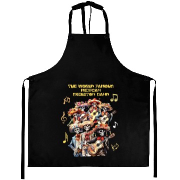 Discover Day of the Dead Skeleton Band Aprons