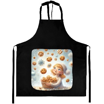 Discover Cookie Raining Wonderland Aprons
