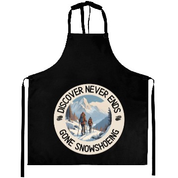 Discover Gone Snowshoeing Aprons